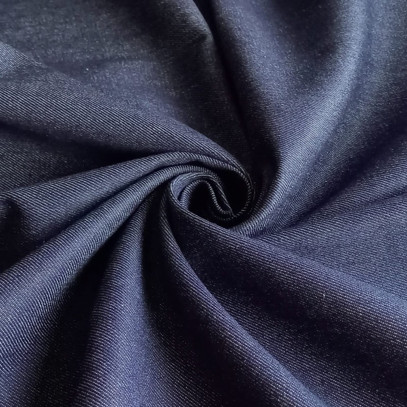 Dark Indigo Blue Woven 12oz Denim Fabric – Cotton Blend