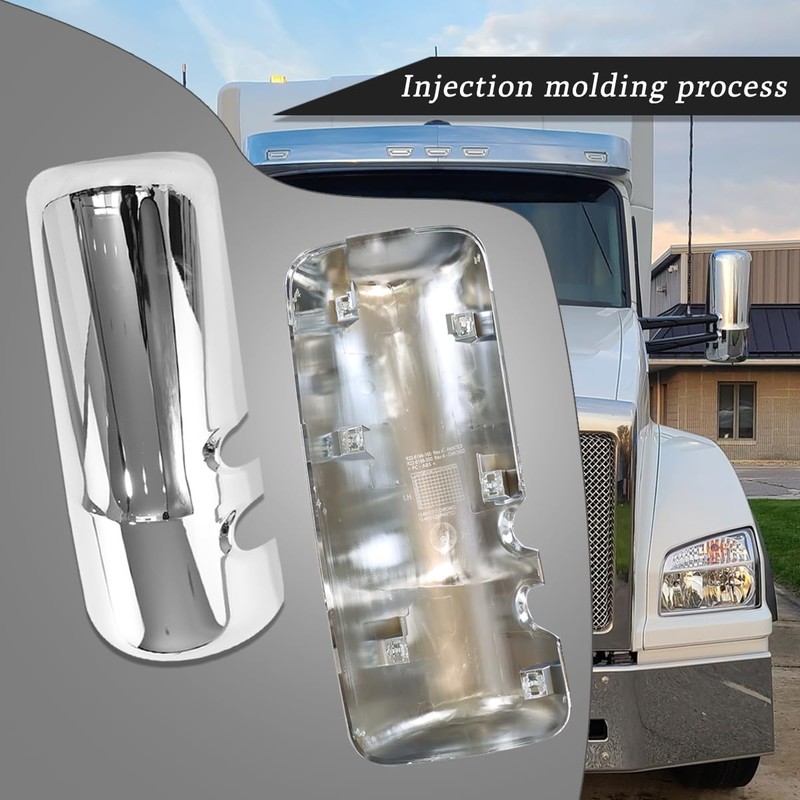 Sterlix Pair Door Mirror Covers Fit Kenworth T680 T880 W990