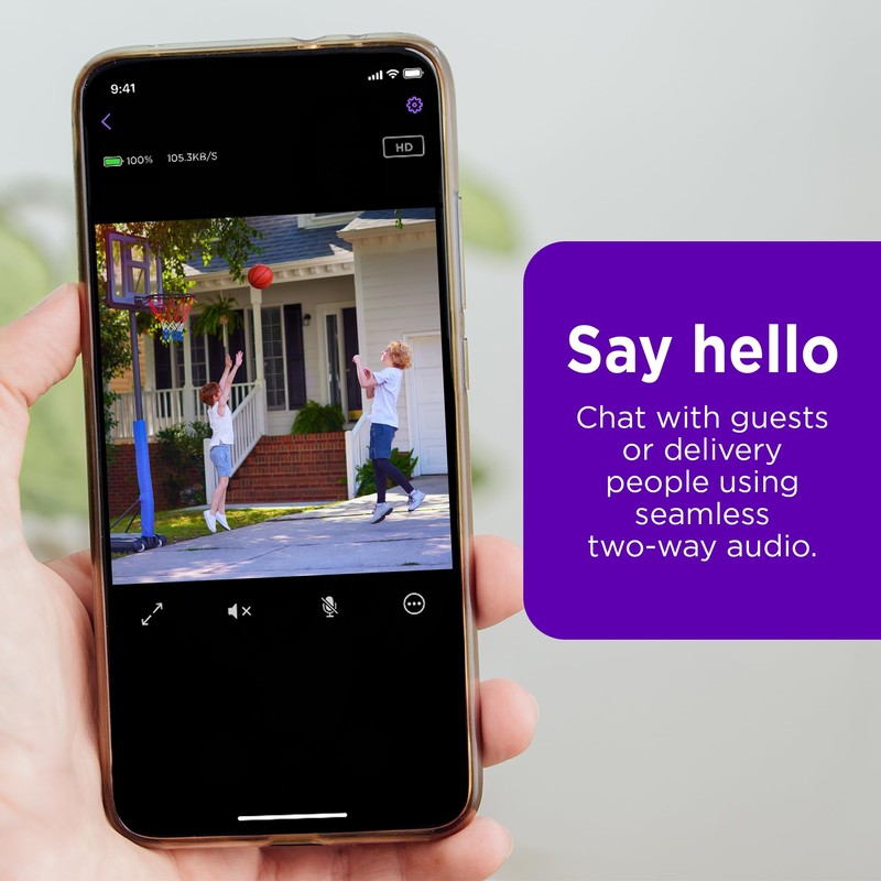 Roku Outdoor Camera for Home Security - IP65 Weather Resistance
