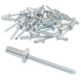 Aoserge 50pcs 3/16 x 1/2 inch Aluminum Blind Rivets, Pop Rivets Assortment Kit Blind Rivet,for Secure Fastening in Various Applications, Robust and Rust-Resistant