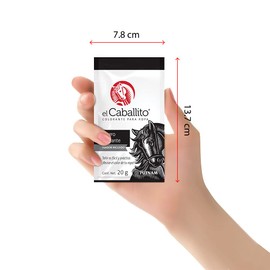 el Caballito, el único Colorante en Polvo para ropa color Negro elegante ¡Revive y cambia el color de tu prenda favorita! Cajilla con 12 sobres de 20g c/u