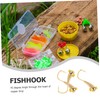 BESPORTBLE 3pcs Fish Hook Long Shank Offset Hooks for Catfishing