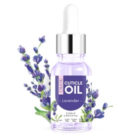 CHUCHU Cuticle Oil for Nails, Jojoba Nail Cuticle Oil Contain Vitamin B & E, Moisturizes Cuticle and Nail's Skin, Strengthens Nails, Prevents Hangnails and Chapped 15ML
