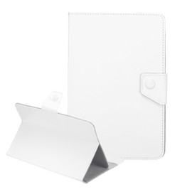 sourcing map Universal 9 Inch Tablet Case, Protective Folio PU Leather Shell Case for 9.0-9.7 Inch Touchscreen Tablet, White