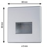Paulmann 99495 Special Wand Recessed Light Set Edge LED 1x1.1W