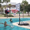 Lyneaca Portable Movable Swimming Pool PVC Transparent Backboard Basketball Stand