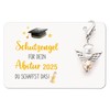 Lucky Charm Exam Key Ring Clover Good Luck Graduation 2025