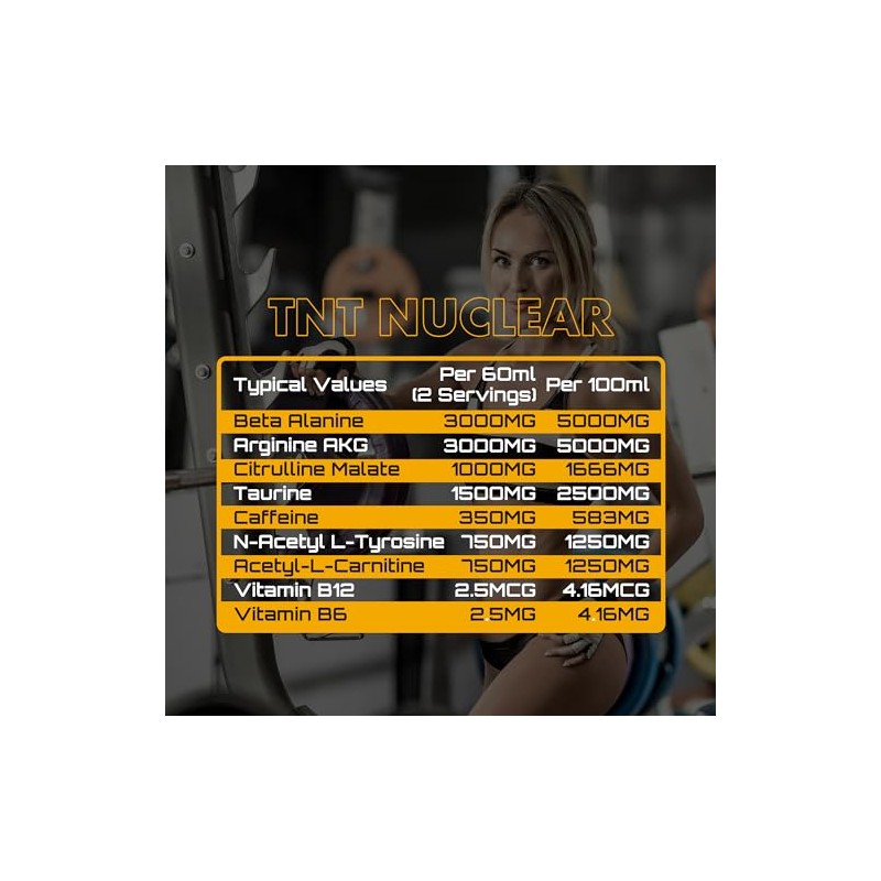 NXT Nutrition TNT Nuclear Shots - Pre Workout Drink 12