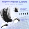 Fluff Lash Clusters with Spikes 12-20mm Volume Lash Clusters Wispy