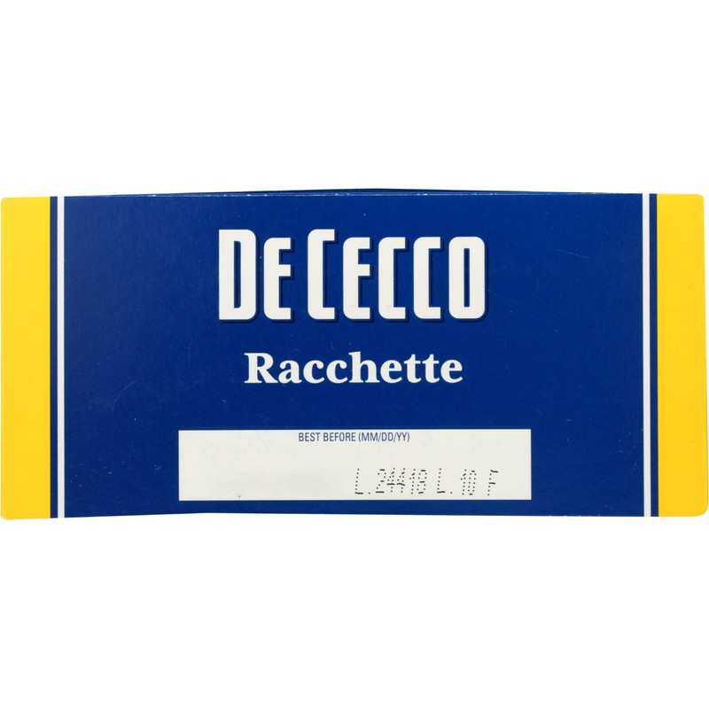 DE CECCO PASTA Racchette Pasta, 16 OZ