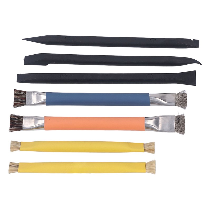 Pry Tool Brush Set ABS Stainless Steel Electronic Repair Cleaning