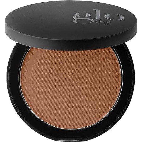 Glo Skin Beauty Pressed Base Powder Foundation Makeup - Flawless Coverage for a Radiant Natural, Second-Skin Finish (Cocoa Light)