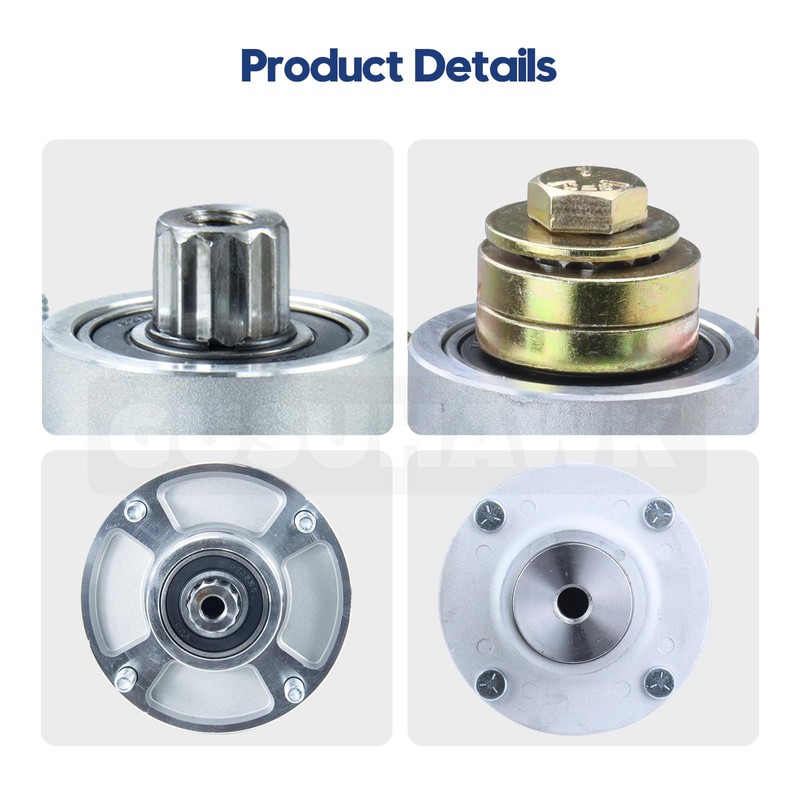 GUSUHAWK 3 Pack 601804 Spindle Assembly with 604665 Pulley Replaces