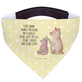 Mr. & Mrs. Panda Dog Bandana L Bear with Child - Gift, Mother's Day, Mum, Brother, Large, Mother, Mum, Sister, Dad, Thank You Mum, Large Dogs