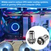 sourcing map 4pcs Water Cooling Barb Fitting G1/4" Thread 9.5mm