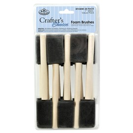 Royal Brush RFOMW Foam Brushes, 1"