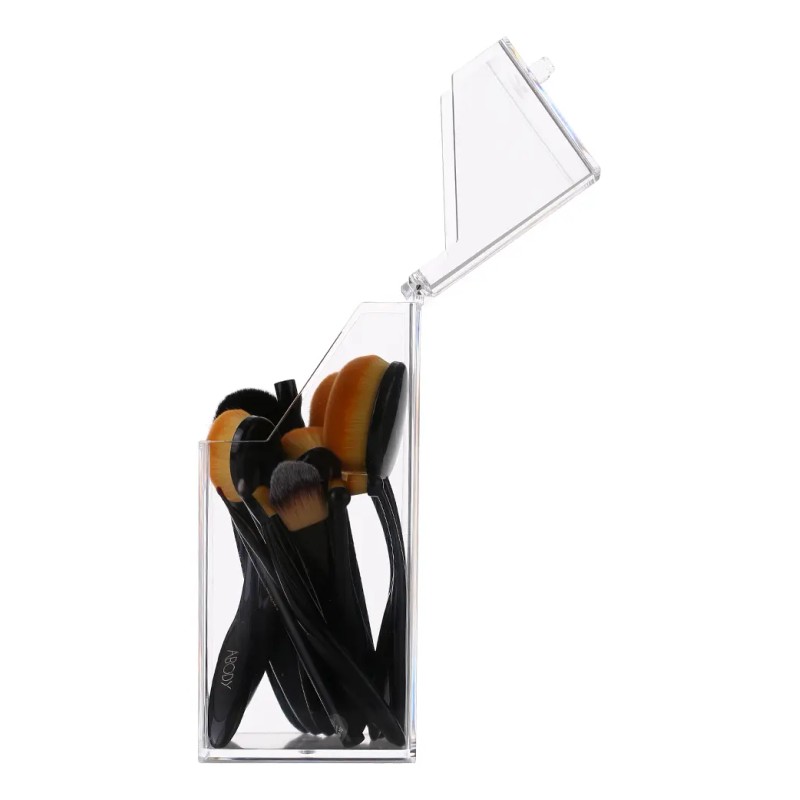Organizador De Brochas De Maquillaje Acrílico Transparente P