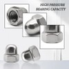 Aoyswuz 60 Pcs M4 Dome Cap Nuts 304 Stainless Steel
