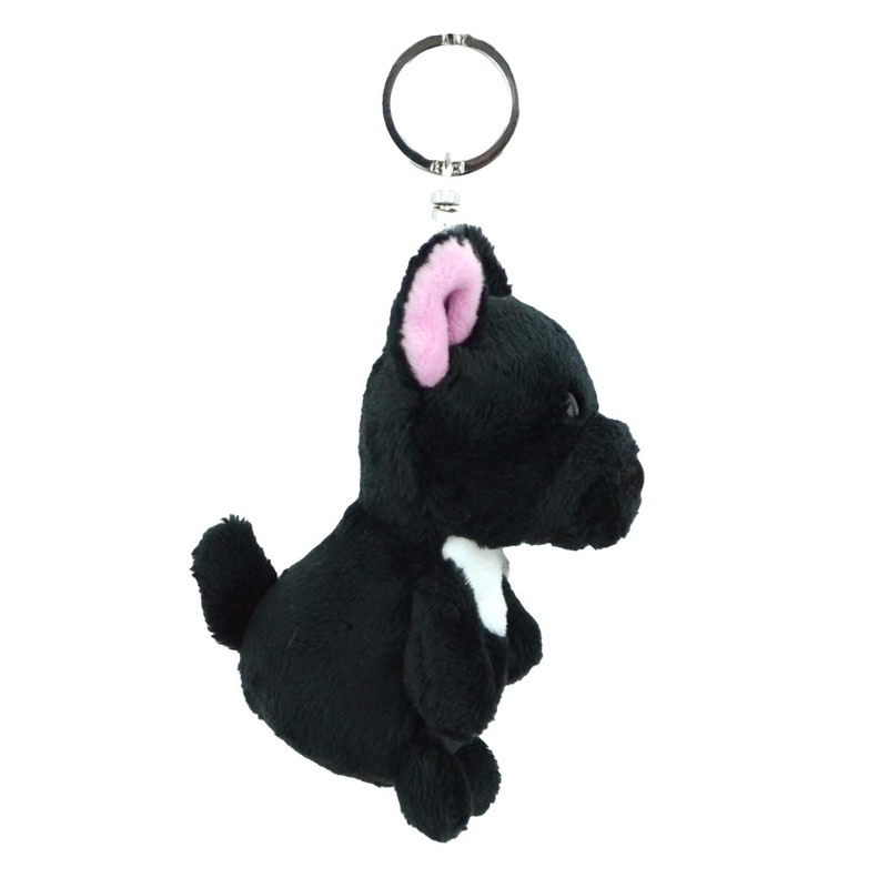 NICI French Bulldog Key Ring Keychain BB Girls Black 3.9