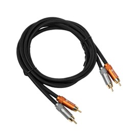 Fosi Audio 2RCA to 2RCA Cable 3.9Ft, Gold-Plated 2 RCA Male to 2 RCA Male Stereo Audio Cable for Home Theater Systems/Amplifier/Preamplifier/Active Speakers(1.2m/3.9Ft)
