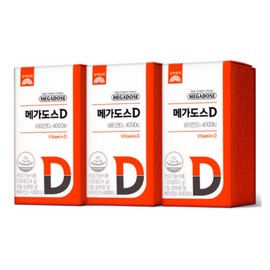 Goryeo Eundan Megadose D Vitamin D3 4000IU high content vitamin D 120 tablets x 3 (12 months supply) / 메가도스D 비타민D3 4000IU 고함량 비타민D 120정 X 3개 (12개월분)