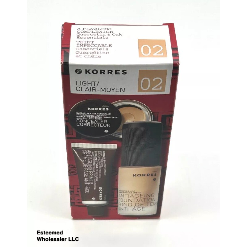 KORRES A Flawless Complexion Quercetin & Oak Essentials Set Shade