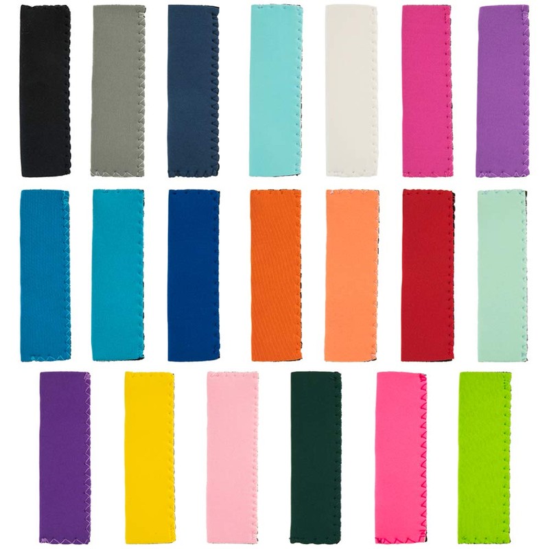 HaiMay 40 Pieces Reusable Popsicle Holders Popsicle Bags Freezer Ice