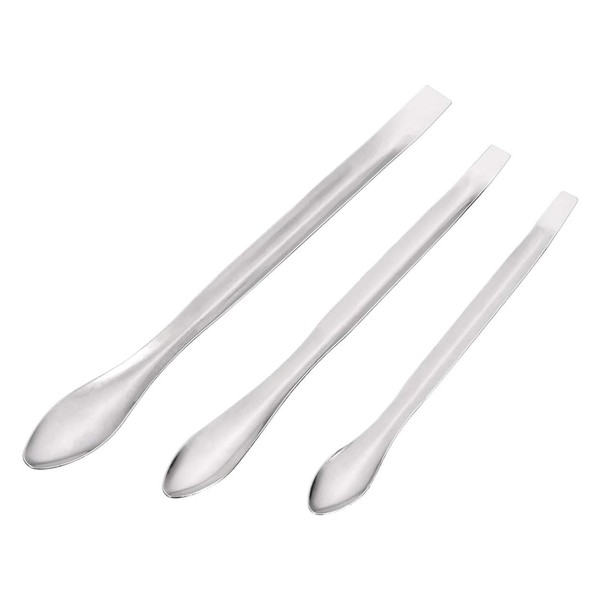 Recogwood 3Pcs Lab Sampling Reagent Spoon, Stainless Steel Micro Scoop
