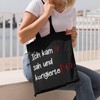 Tassenbrennerei Cotton Bag with Saying Ich kam sah und korigierte