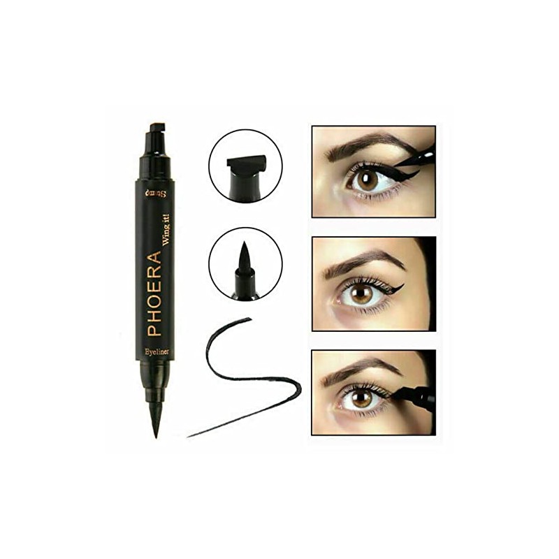PHOERA 2 in 1 Wing Cat Eye Liner + Stamp