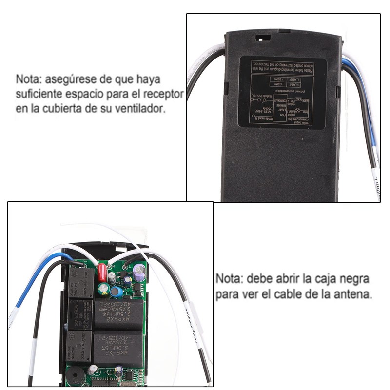 Hztyyier Universal Smart Ceiling Fan Remote Control Kit, 3-Speed Fan