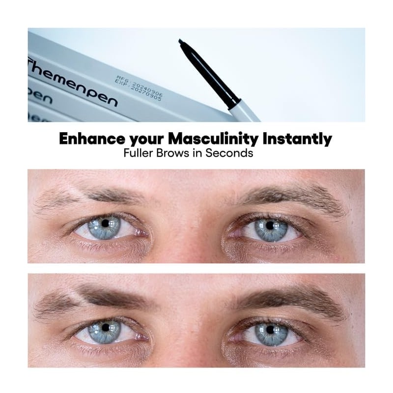 The Men Pen Lápiz de Cejas Resistente Al Agua Rellenador