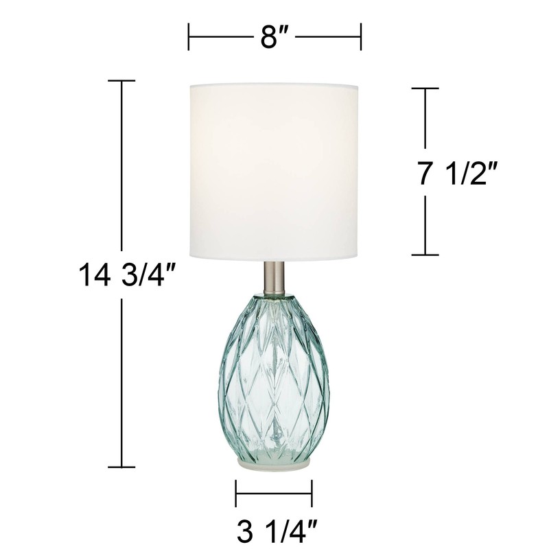 360 Lighting Rita Modern Coastal Small Accent Table Lamps 14