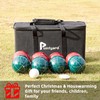Pointyard Bocce Ball Set, 90mm Classic Bocce Ball Set with