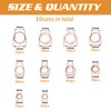 ELECTRAPICK 10 Sizes 280pcs-O Ring Washers Set, Flat Ring Seal