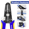 haisstronica Wire Stripper Tools Set for DIY,10-20AWG,3 Pack Manual Wire