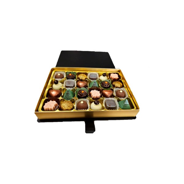 Youlden's of yorkshire - The Superior Mixed Collection - Luxury Handmade Chocolate Gift Box -Perfect Valentine's Present - 24 Milk, White and Dark chocolate truffles.