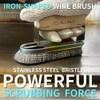 ALLGET Iron-Shaped Stainless Steel Wire Brush,Powerful Cleaning Brush for Stainless