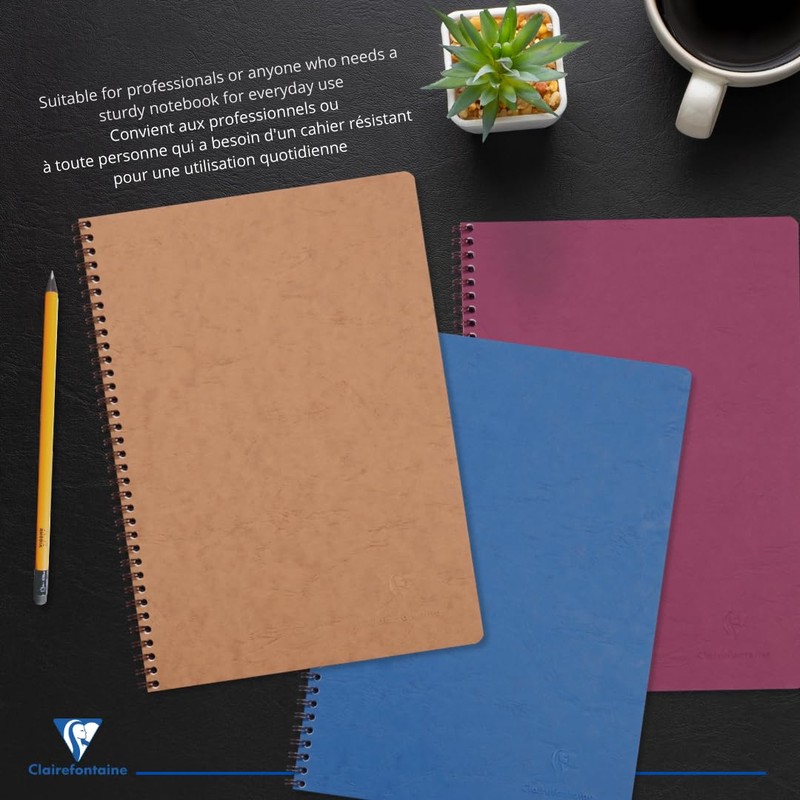 Clairefontaine 781454C - Age Bag spiral pad, 100 pages, A4,
