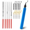 CEOTIS Hand deburring tool set, 11 replacement blades, universal deburring