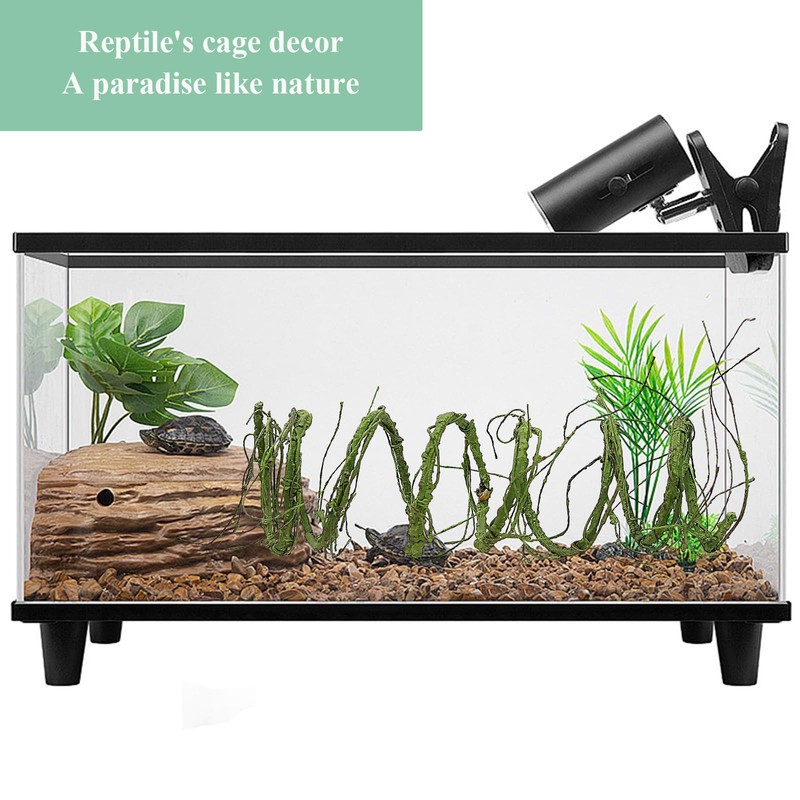 Fosolasi 300cm/118inch Flexible Green Small Artificial Tree Branches Fake Tree