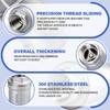 Bwintech 1 Pc Check Valve, 1/2" BSP Female Thread Stainless