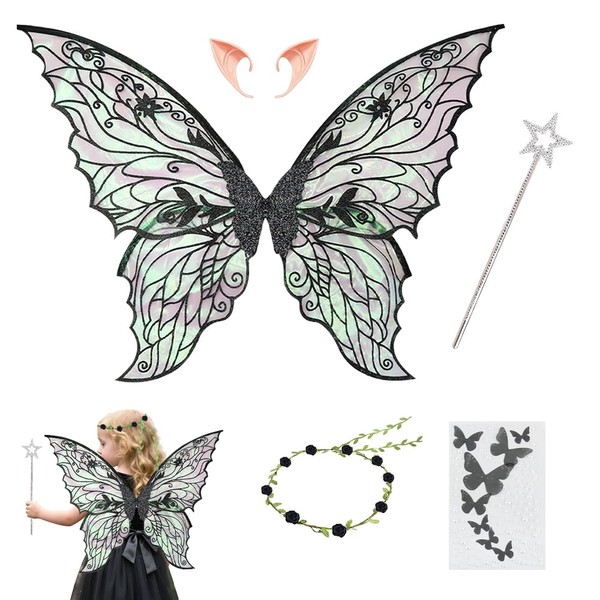 HuaMuDM Fairy Wings Costume, Princess Wings, Wings Fairy, Butterfly Wings