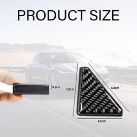 Bamyli Pack of 2 Car Door Corner Anti-Collision Covers, Universal Carbon Fibre Car Door Edge Protection, Car Front Door Corner Protection Sticker for Door Edge Protection, Car Door Protector