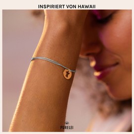 Purelei® Angel Bracelet (Gold, Silver), Guardian Angel Bracelet for Women and Children, Lucky Charm Bracelet Made of Nylon with Stainless Steel Pendant, Length Individually Adjustable, Stainless Steel