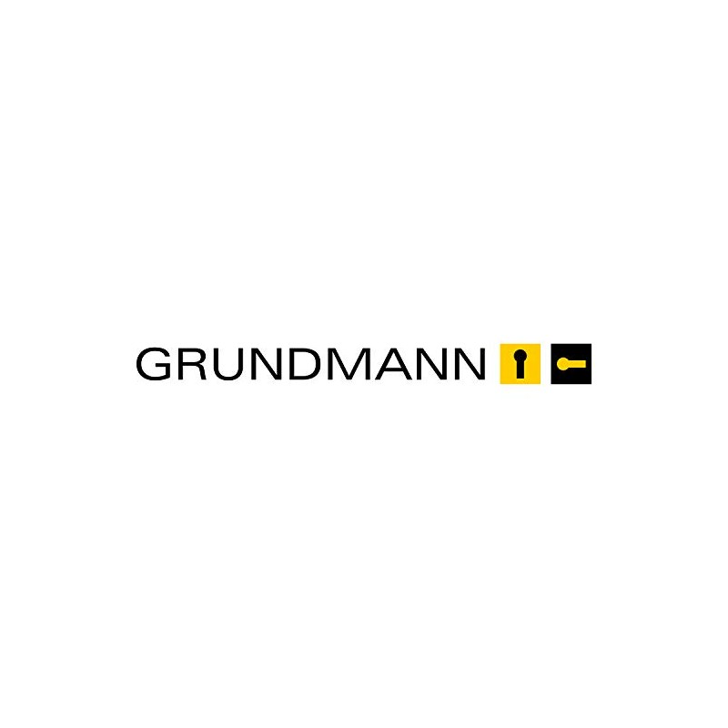 GRUNDMANN Mortise Lock PZ with Rolling Latch, Diameter 50 mm,