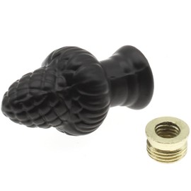 FDXGYH Brass Lamp Finial Solid Lamp Finial Cap Knob black Lamp Decoration for Lamp Shade harp holder clip-on lampshade