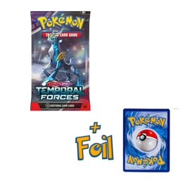 Sportsntoys Scarlet and Violet Temporal Forces New Single Booster Bundle Pack -Factory Sealed- Comes with Extra Foil Collector Card