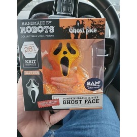 handmade by robots ghostface Pumpkin Orange Glitter /504 Units Only