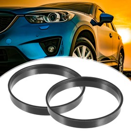 X AUTOHAUX Universal Car Seeding Rings 70.1 mm to 66.6 mm Black Pack of 4